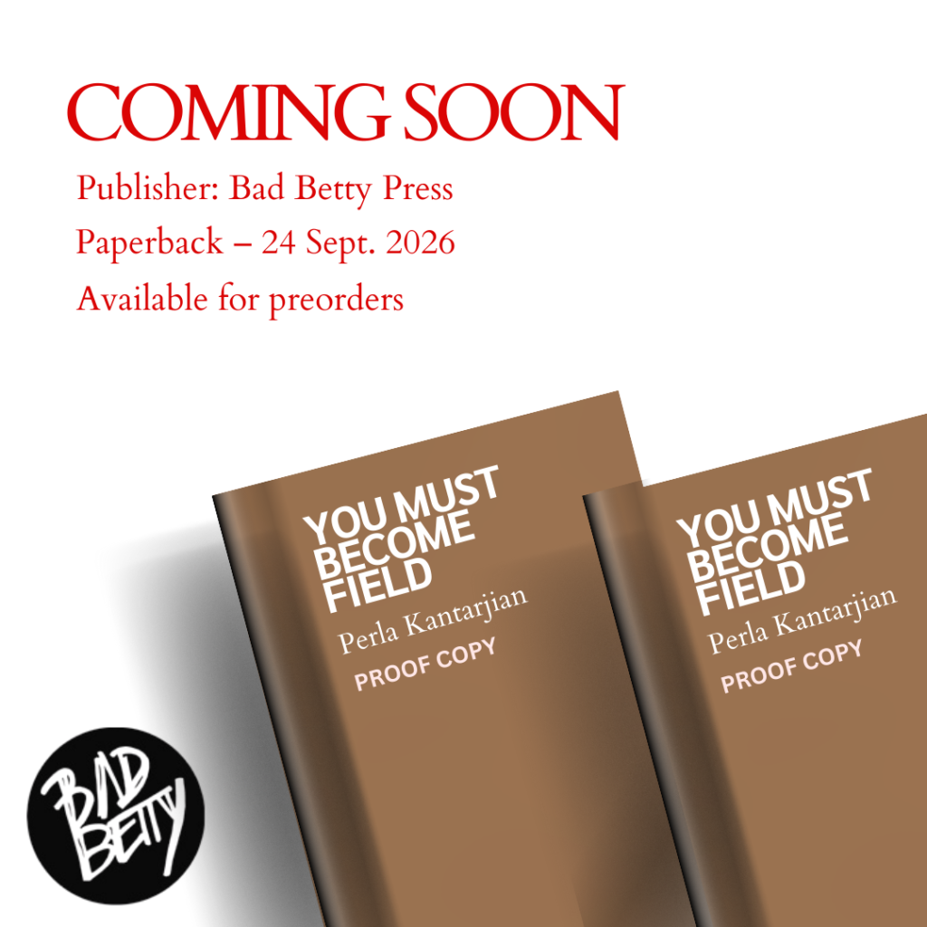 "You Must Become Field" Proof Copy - author Perla Kantarjian